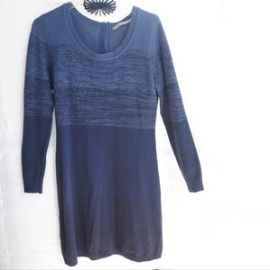 ATHLETA Beyond Soft Avenues Gray Space Dye Casual Knit Long Sleeve Dress